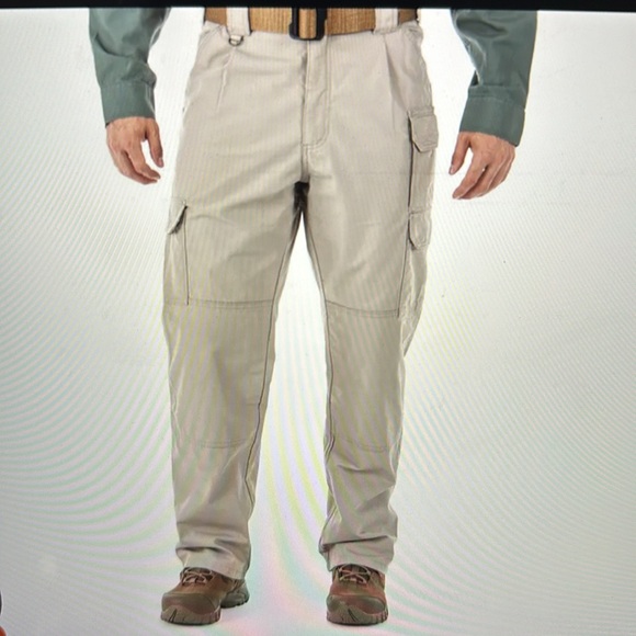 Men’s 5.11 tactical kaki cotton canvas pant - Picture 10 of 11